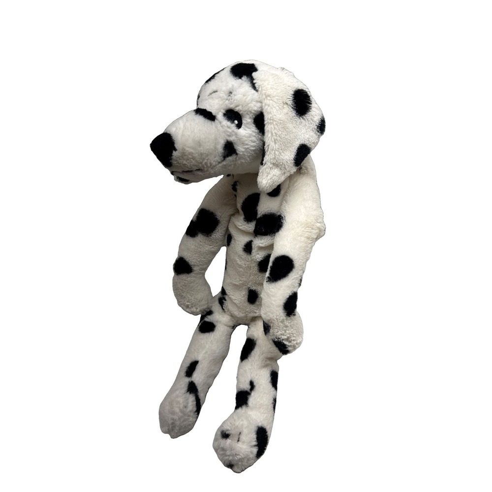 IKEA Dalmatian Plush Dog Gosig Vovven Black White Spotted Stuffed Puppy Flop 22"